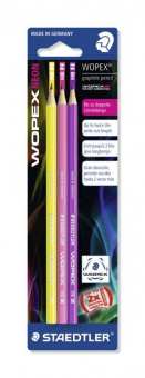 180FBK3-1   Staedtler Wopex Neon, HB, 3 