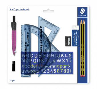569120P2MS   Staedtler Noris Geo Starter Set, 12 