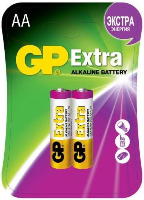 985257  GP Extra Alkaline 15AX LR6 AA (2) 