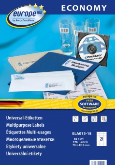 ELA013-18   -100,  70x42,3 ,,IJ+L+K+CL,18, Avery Zweckform