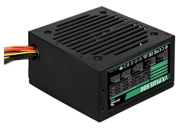 1049258   Aerocool ATX 600W VX PLUS 600W (24+4+4pin) 120mm fan 3xSATA RTL