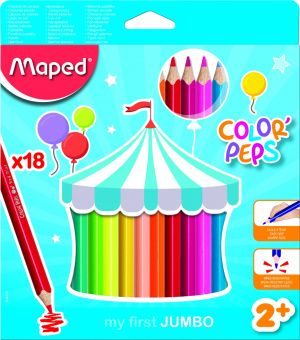 834012  COLOR PEP'S JUMBO, 18 , .,  , Maped