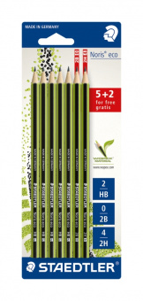 18030SBK7P   Staedtler Noris Eco, 7  ( HB - 5 ., 2B - 1 ., 2H - 1 .)