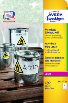 L4774-20    99,1x139 , L+K+CL, , 80 .,20, Avery Zweckform