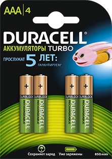 977919  Duracell HR03-4BL AAA NiMH 850mAh (4..)