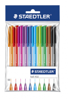 43235MPB10    Staedtler Ball 432, M 0.45 , 10 