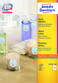 L3416-100   d-60 ,, IJ+L+K+CL, 1200 /.,100, Avery Zweckform