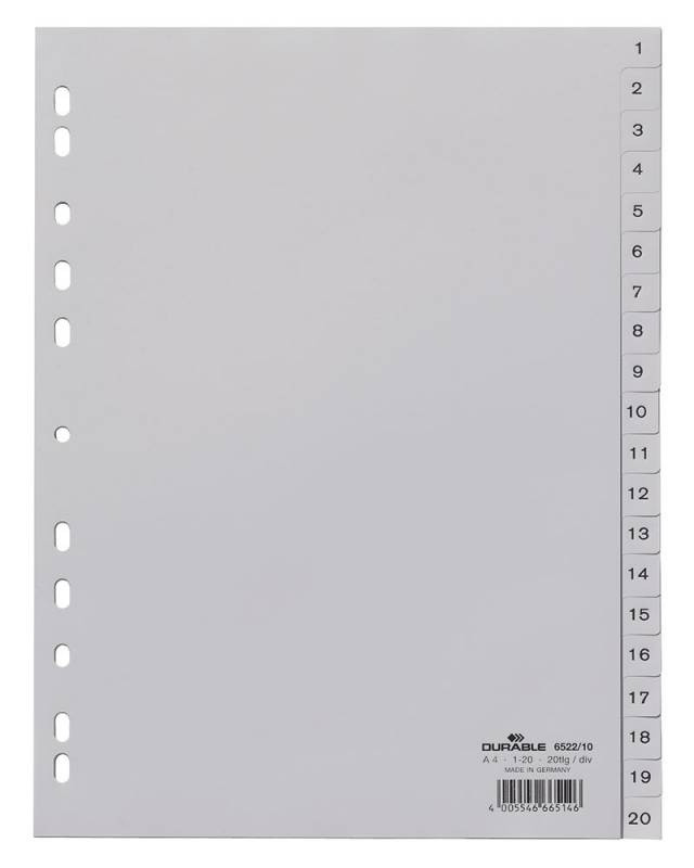 828815   Durable 6522-10 A4  20  1-20