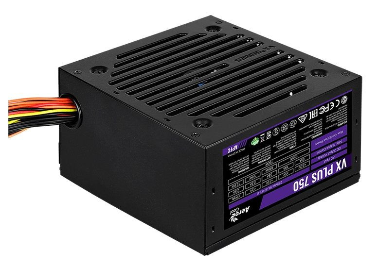 1049261   Aerocool ATX 750W VX PLUS 750W (24+4+4pin) APFC 120mm fan 4xSATA RTL