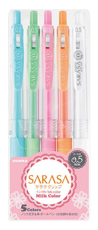 1135189    Zebra SARASA CLIP MILK (JJE15-5C-MK) . 0.5 .  5.  (////.)