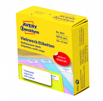 3831     , 3814 , , 400 .,1 , Avery Zweckform