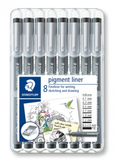 308SB8   Staedtler Pigment Liner, 8 ,  