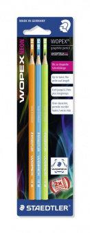 180FBK3-2   Staedtler Wopex Neon, HB, 3 