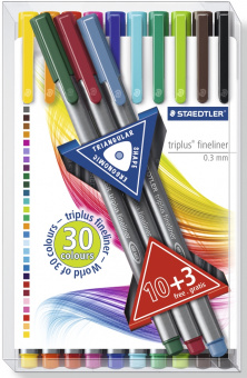 334TB13   Staedtler Triplus Fineliner, 0.3 , 10 + 3 ,  