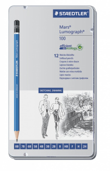 100G12S   Staedtler Mars Lumograph, 12  (8B-2H)