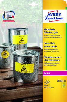 L6103-20    45,7x21,2 , L+K, , 960 .,20, Avery Zweckform