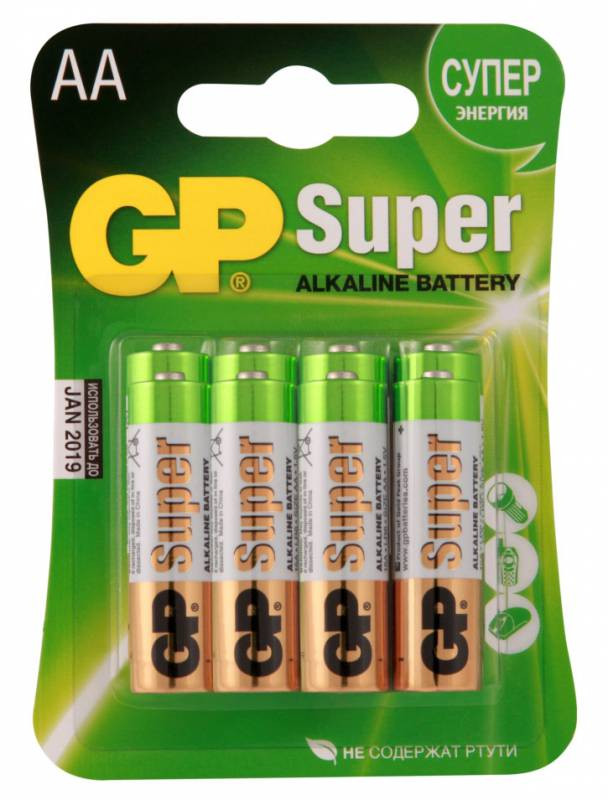 335054  GP Super Alkaline 15A LR6 AA (8)