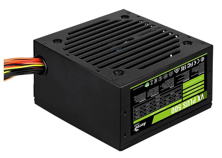 1049256   Aerocool ATX 500W VX PLUS 500W (24+4+4pin) 120mm fan 3xSATA RTL