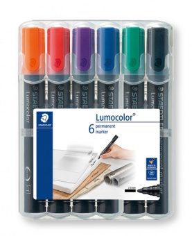 352WP6   Staedtler Lumocolor, 2 , 6 