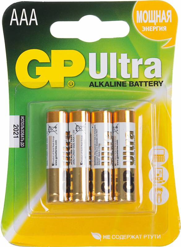 877423  GP Ultra Alkaline 24AU LR03 AAA (4)