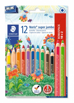129NC12P1    Noris Club Super Jumbo 129, 10 + 2 , + , Staedtler