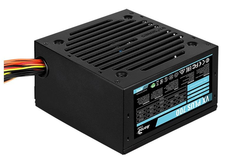 1049260   Aerocool ATX 700W VX PLUS 700W (24+4+4pin) APFC 120mm fan 4xSATA RTL