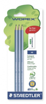 180SPBK3GB   Staedtler Wopex, HB, 3 ,   ,  