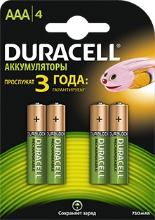 430995   Duracell AAA HR03 4  (850 , Ni-Mh)